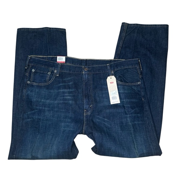 NWT Levi’s 569 Dark Denim loose Straight Jeans Men’s 42 x 32 - Picture 3 of 4